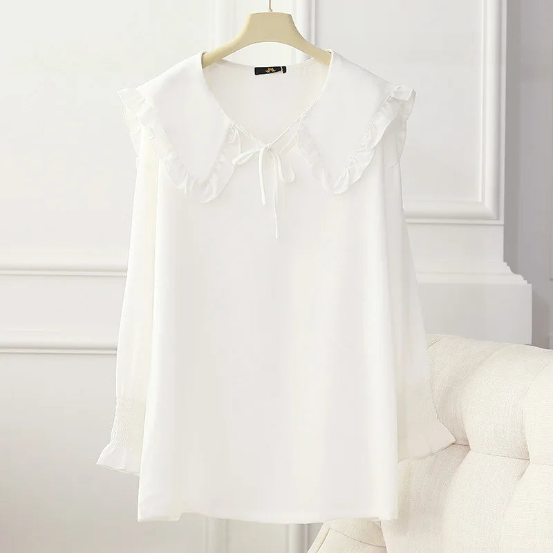 Fudus | Rüschenbesatz Mode-designer 6-10xl Langarmoberteile