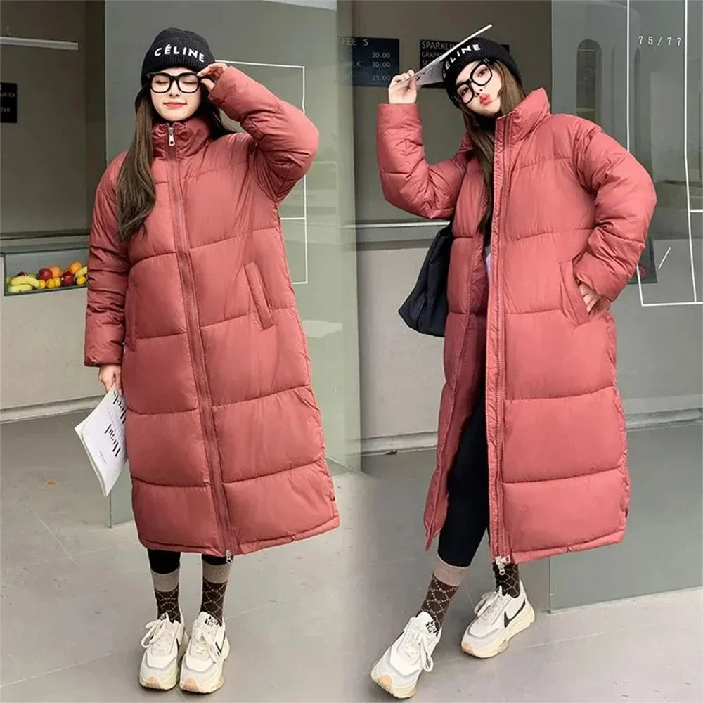 Wolf | Neue Baumwolle gepolsterte Jacke weibliche koreanische große