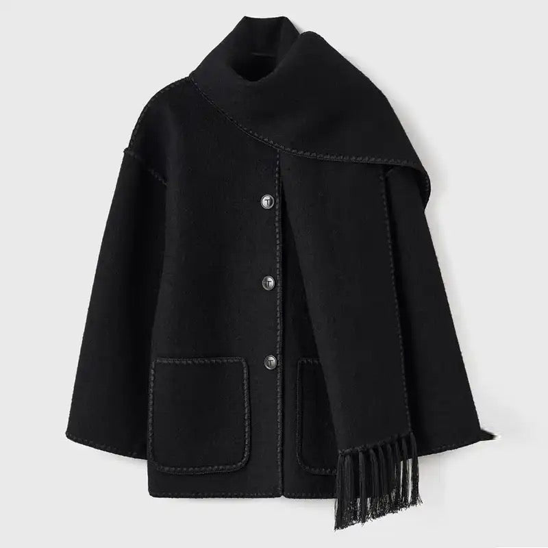 Yolanda | Elegante Damenjacke mit Schal