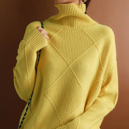 Bonafita - Jessie | Handgestrickter Rollkragenpullover für Damen