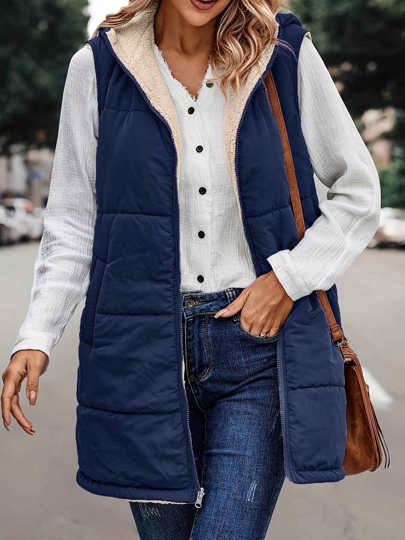 Leyseris | Warme Kapuzenweste Jacke
