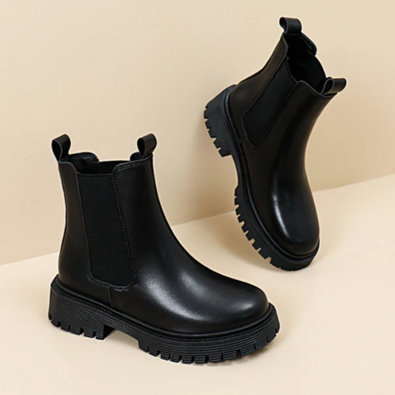 Christa – Chelsea-Stiefel aus hochwertigem Leder für Damen mit doppelter Anziehschlaufe