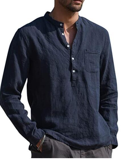 Dexter - Herren Langarm-Shirt mit V-Ausschnitt