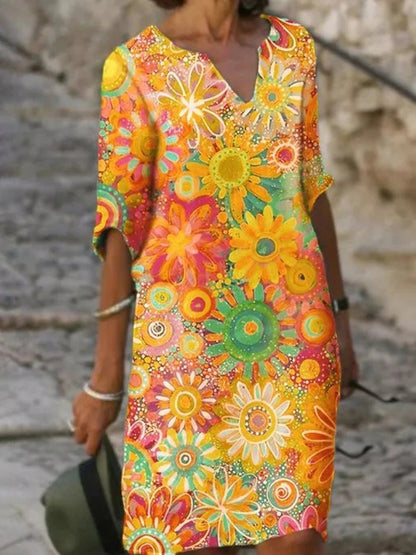Fudus | Modisches A-linien Kleid Mit Druck
