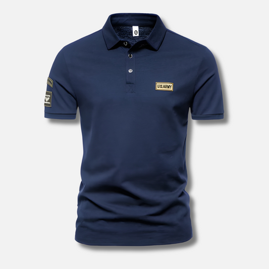 Robustes Herren Militär-Poloshirt, stilvoll und strapazierfähig