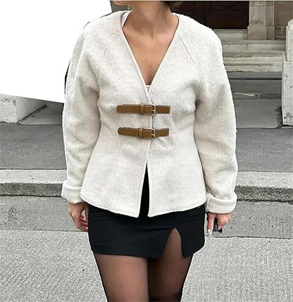 Eythalia | Frau Vintage Schnalle Jacke