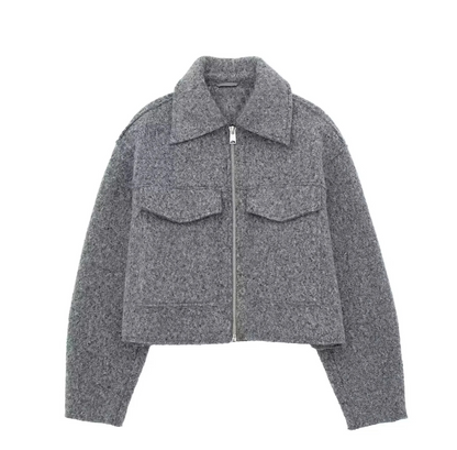 Agathe Bomberjacke | Warmer Damenmantel mit Taschen und stylischer, bequemer Passform