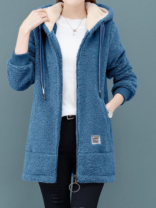 Leythria | Flauschiger Kuschel-Sweater – Blau