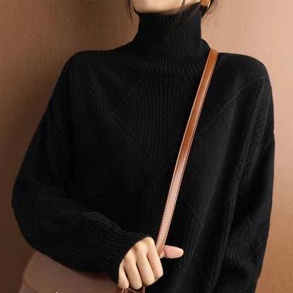 Bonafita - Jessie | Handgestrickter Rollkragenpullover für Damen