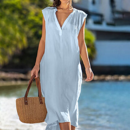 Emma | Kleid mit V-Ausschnitt - Variation