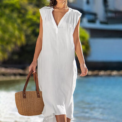 Emma | Kleid mit V-Ausschnitt - Variation