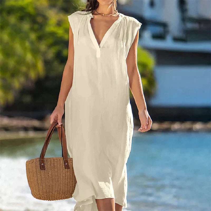 Emma | Kleid mit V-Ausschnitt - Variation