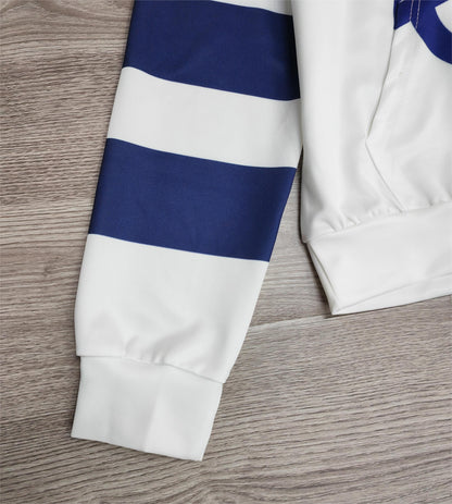 FallStil - Anker Langarm-Kapuzenpullover mit Farbblock