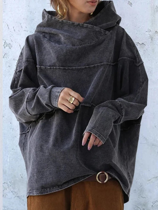 Fudus | Modischer Lockerer Baumwolle Kapuzenpullover