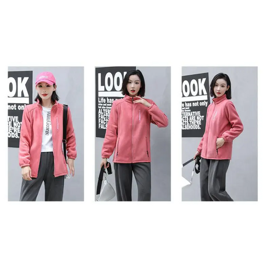 Kondra | Leichte Damen-Zip-Jacke, perfekt für draußen, Fleece-Weste
