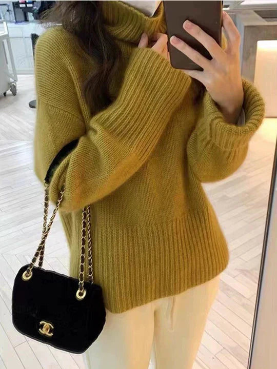 Hetty - Hochgeschlossener Strickpullover