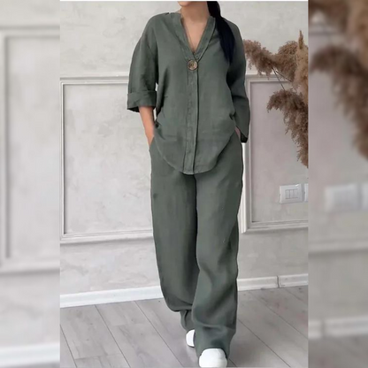 Camille™ - Bequemes Leinen-Sommeroutfit