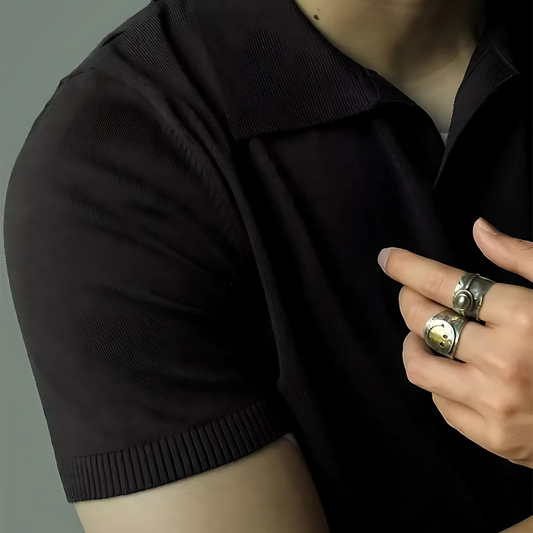Klassisches Herren V-Ausschnitt Polo, elegant und vielseitig