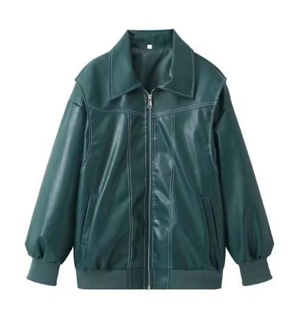 Dria - Retro Lose Revers Lange Ärmel