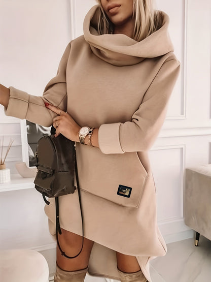 Nele | Lässiges Sweatshirt-Kleid mit Kapuze für Frauen aus weichem, kuscheligem Material