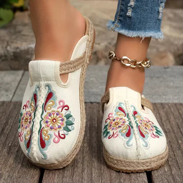 Lyric - Flache Schuhe für Damen mit Blumenmuster