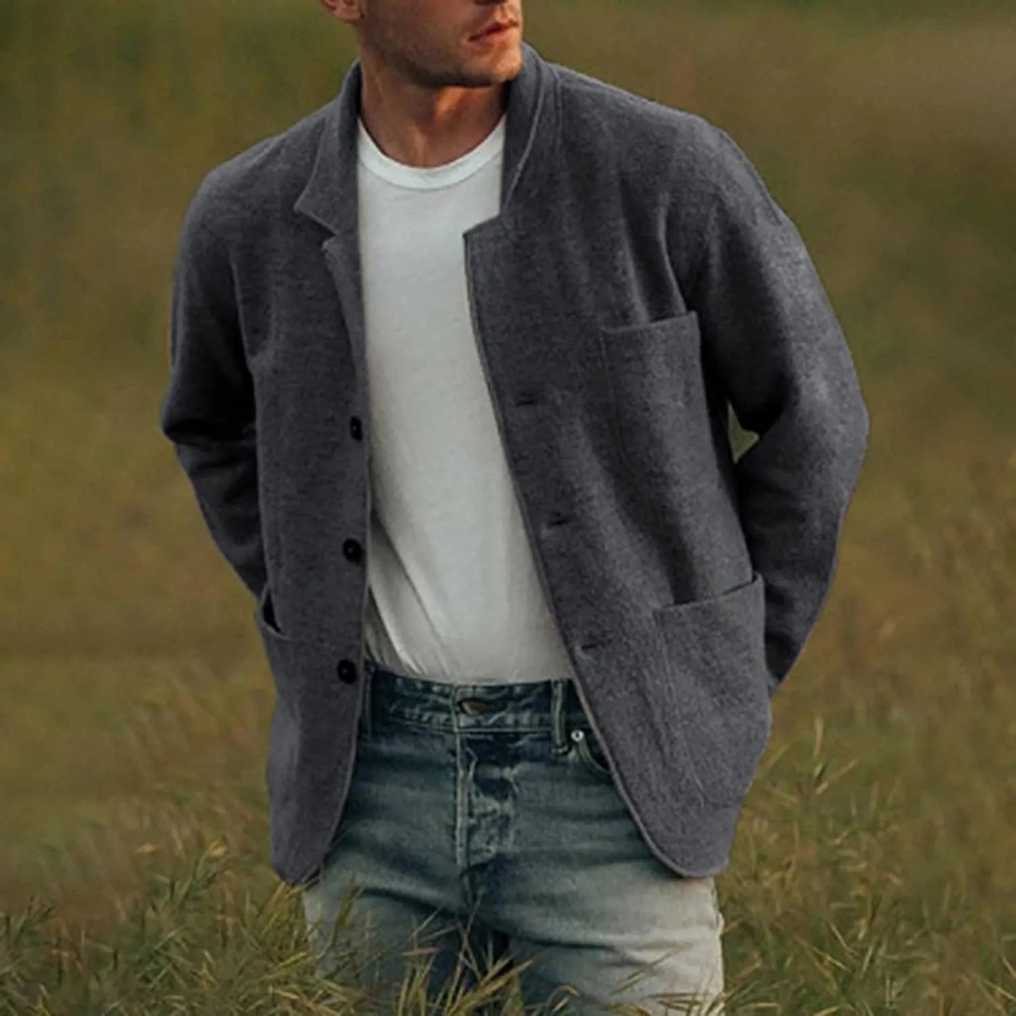 Stilvoller Blazer mit Taschen für Männer