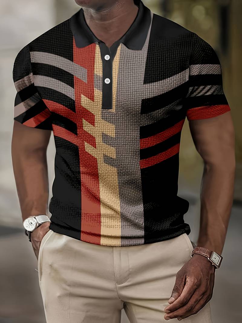 Lässiger Herren Polo im Vintage Stil