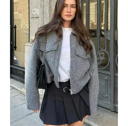 Agathe Bomberjacke | Warmer Damenmantel mit Taschen und stylischer, bequemer Passform