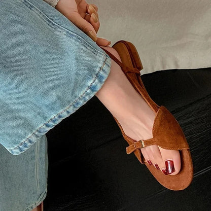 Lurenza® | Minimalistische Sommerriemchen-Sandalen