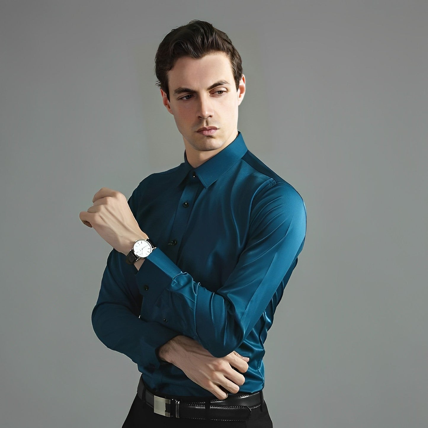 Daniel - Stretch Stretch-Anti-Falten-Hemd Weiß + Weiß
