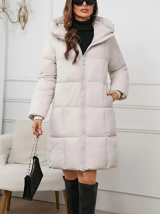 Keyven | Winter Luxe Lange Oberbekleidung mit Kapuze