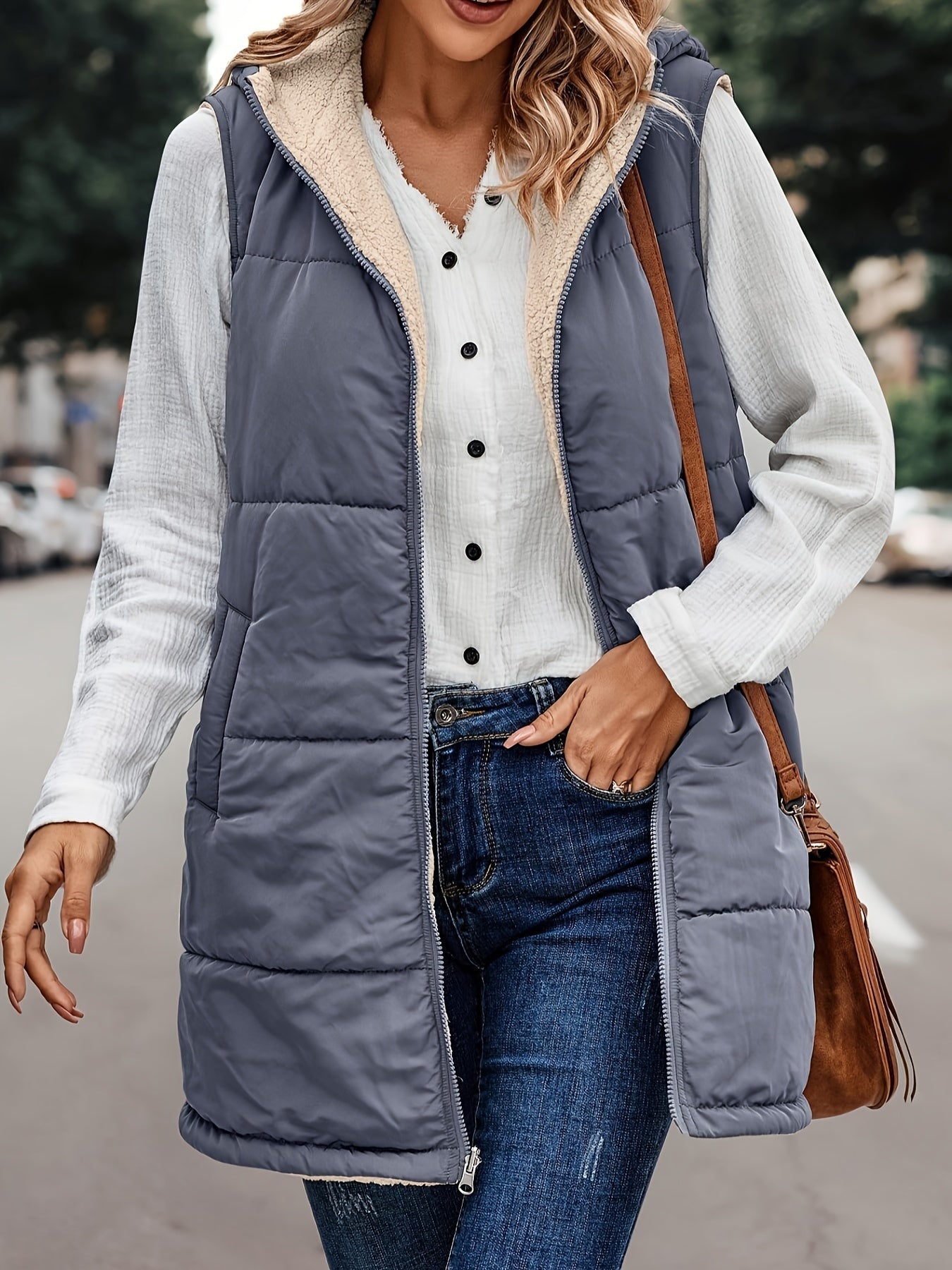 Leyseris | Warme Kapuzenweste Jacke