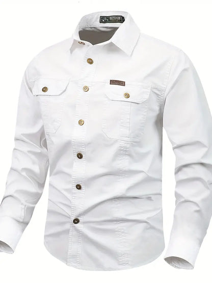 Umberto - Langarmshirt aus Baumwolle für Herren