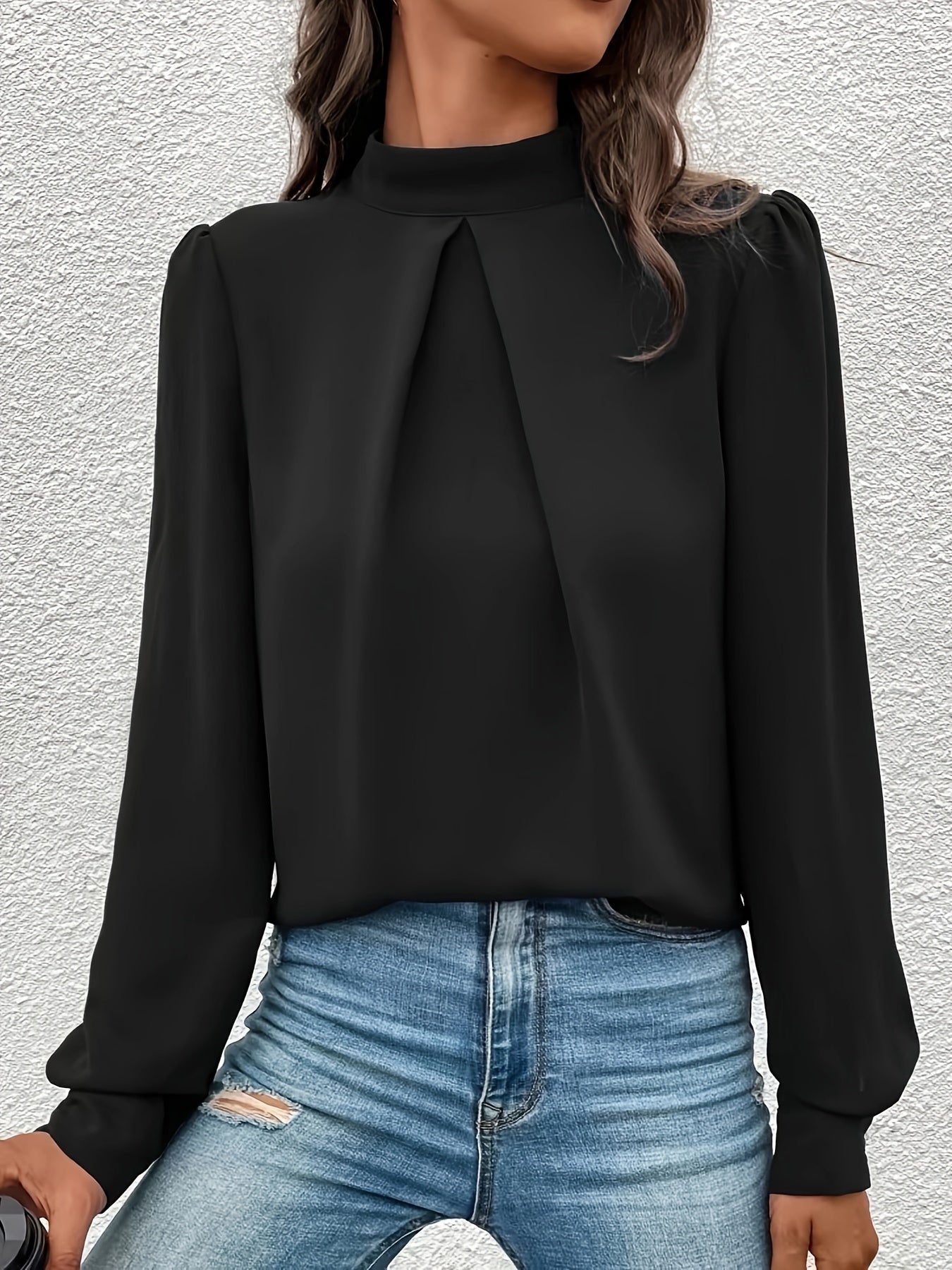 Vae | Schwarze Eleganz-Bluse Marlene