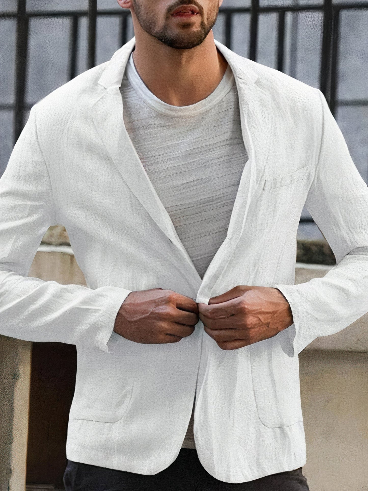 Moderne Leinenjacke für Herren - Alonso