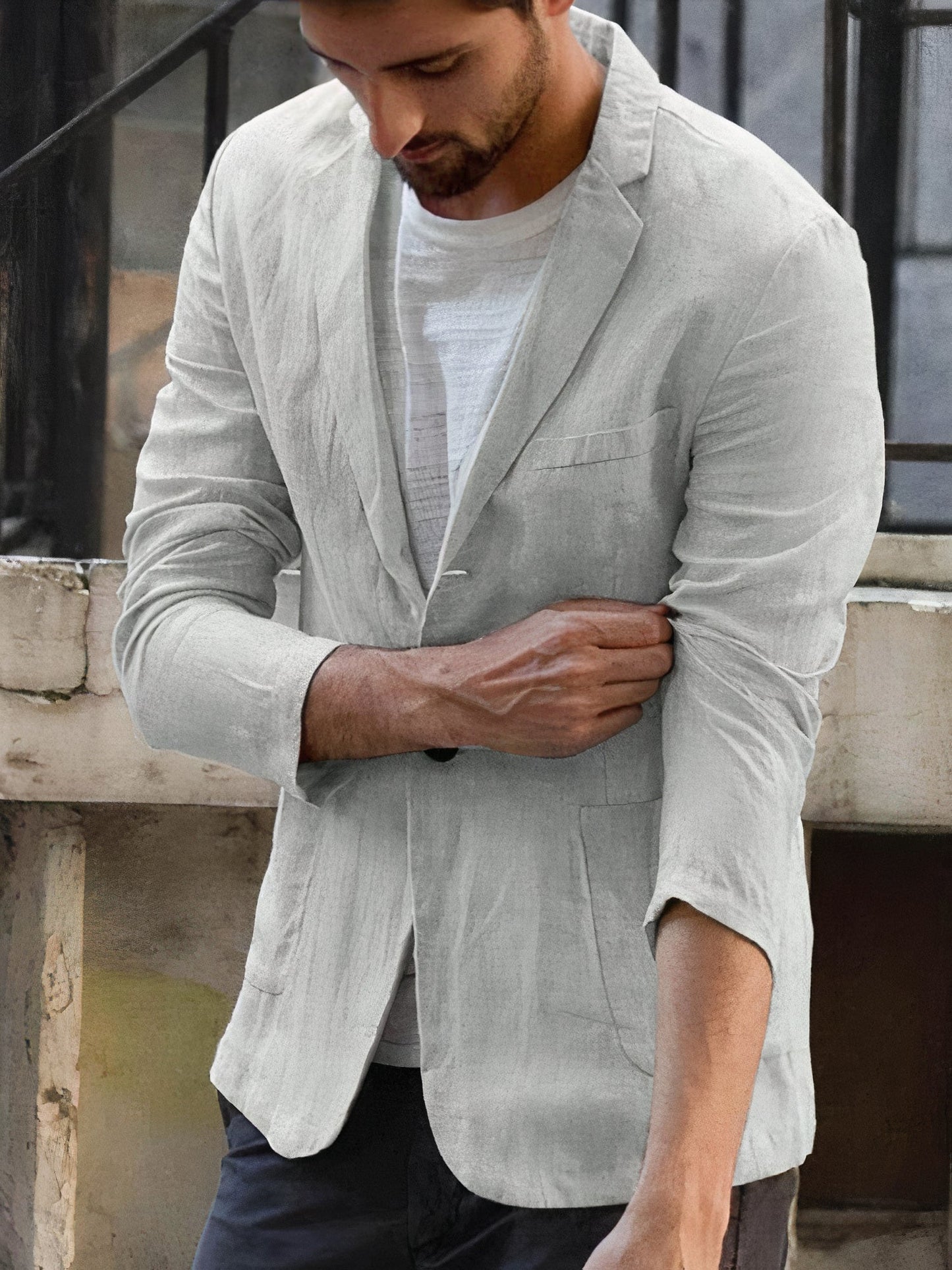 Moderne Leinenjacke für Herren - Alonso