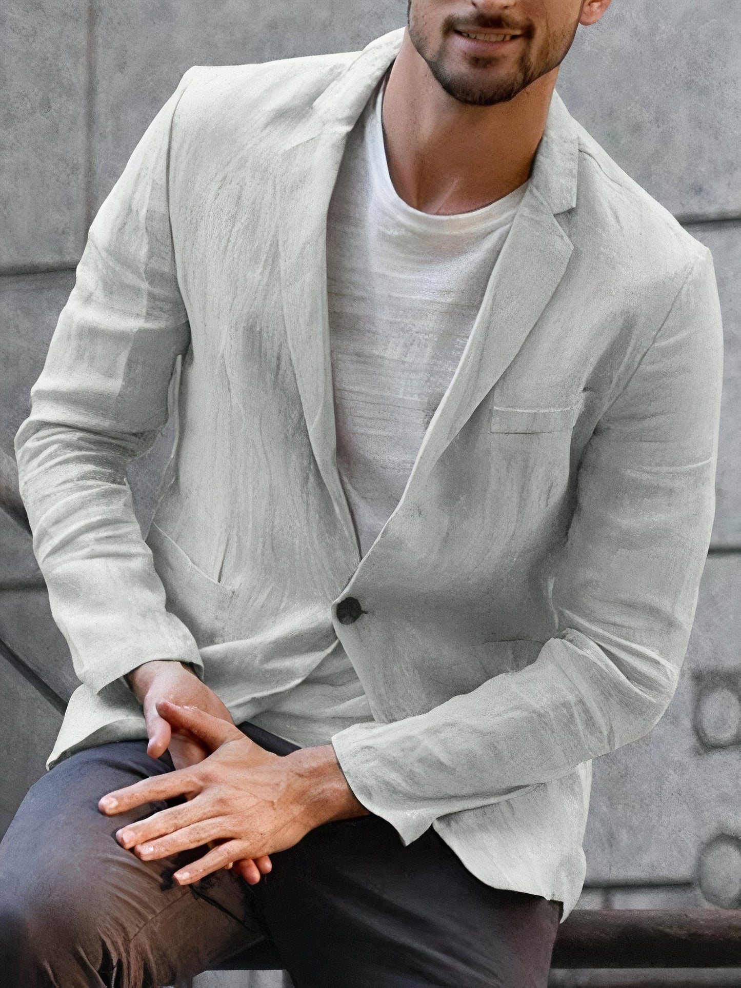 Moderne Leinenjacke für Herren - Alonso