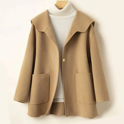 Elegante samtige Damen-Wolljacke
