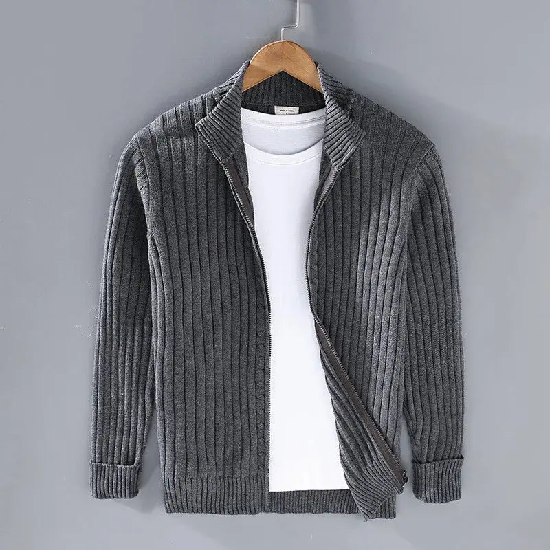 Leopold - Stilvoller Herrenpullover mit Reißverschluss