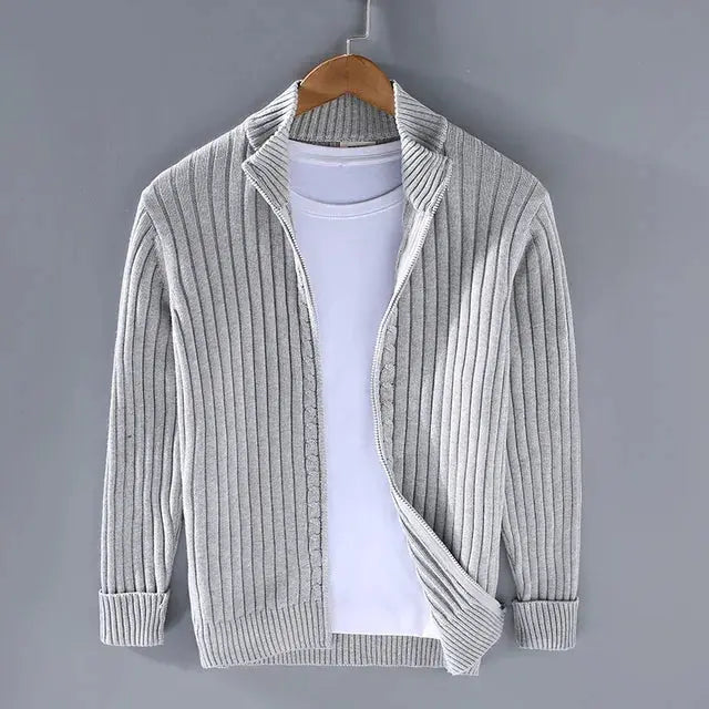 Leopold - Stilvoller Herrenpullover mit Reißverschluss