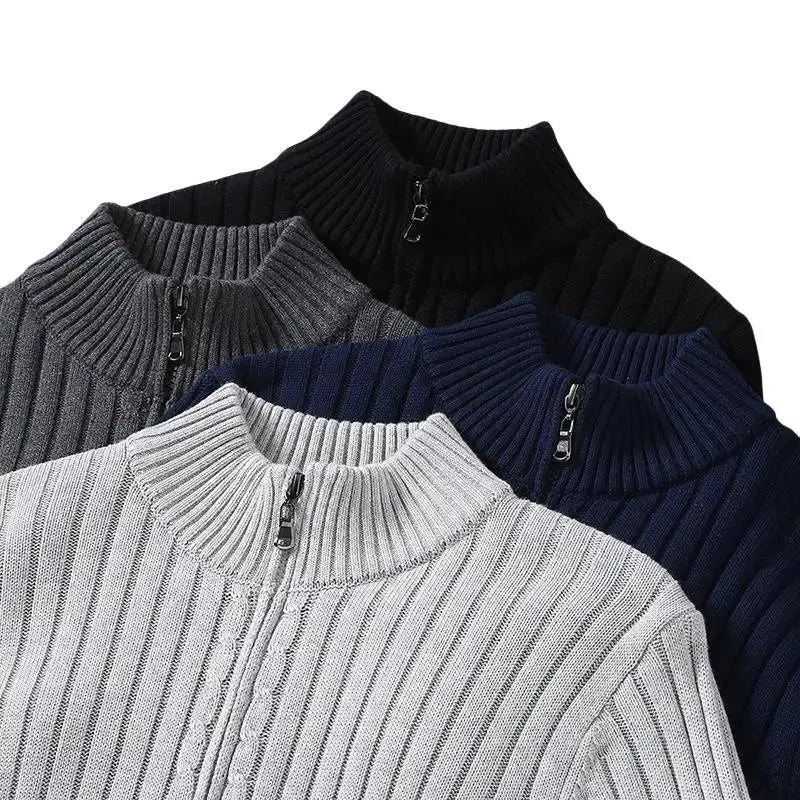Leopold - Stilvoller Herrenpullover mit Reißverschluss