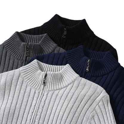 Leopold - Stilvoller Herrenpullover mit Reißverschluss
