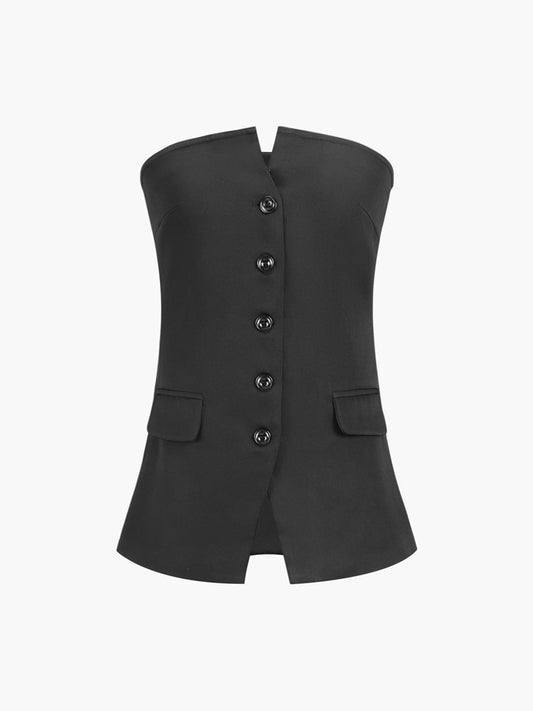Fudus | Button Down Röhrenoberteil