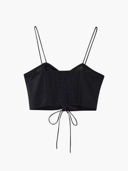 Fudus | Besticktes Blumen Gebundenes Cami Top