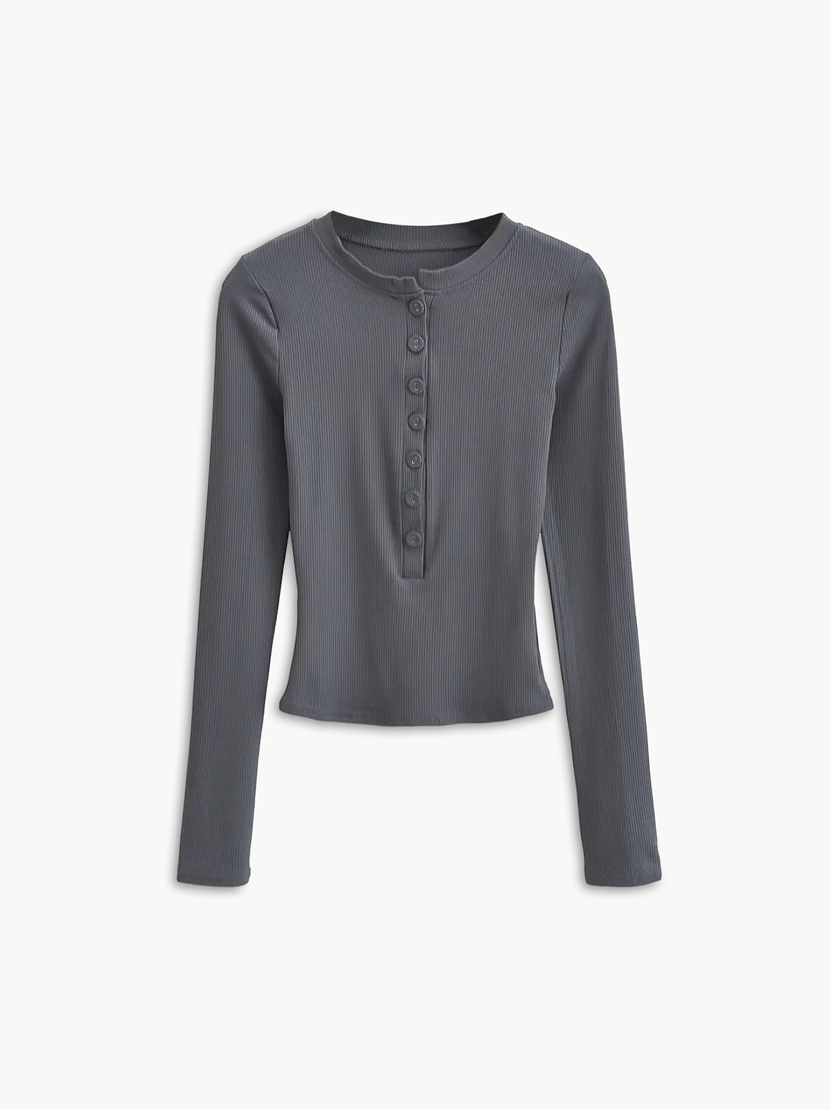 Fudus | Button Down Langarm Cropped Hemd
