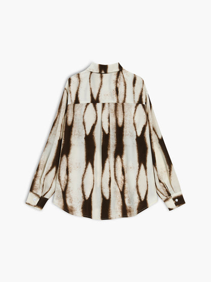 Fudus | Tie Dye Übergroße Button Down Bluse