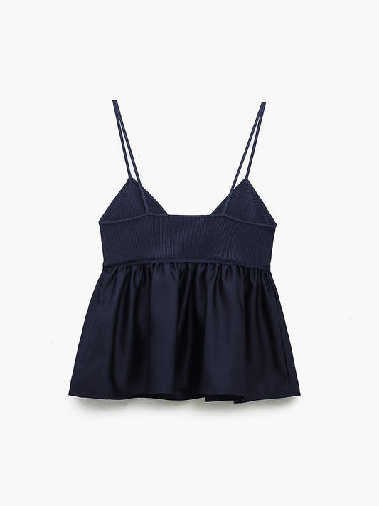 Fudus | Rüschenhemd Crop Cami Top