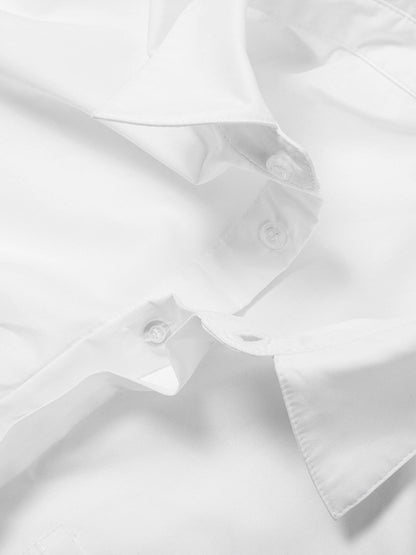 Fudus | Asymmetrisches Baumwoll Crop Hemd