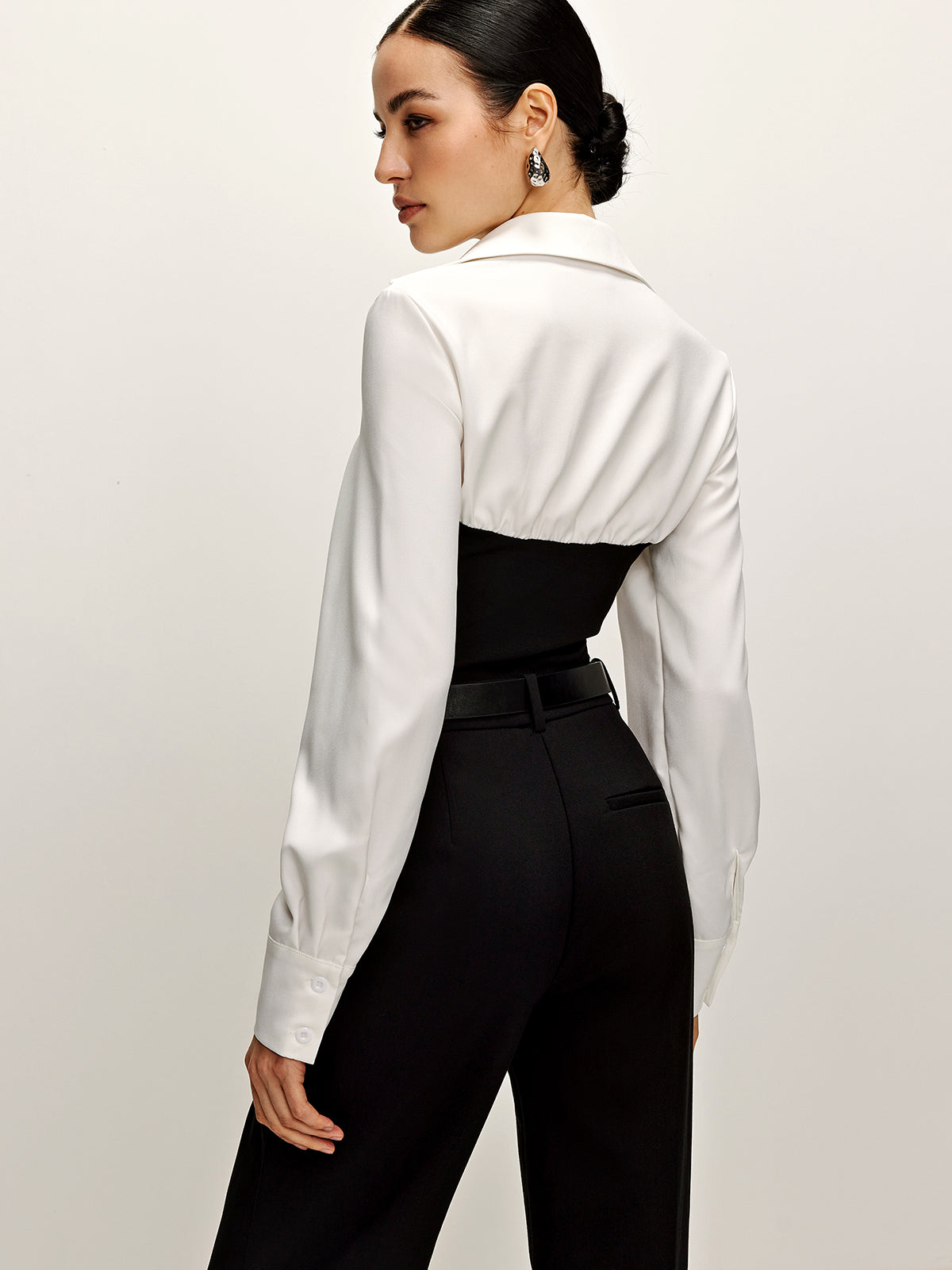 Fudus | Zweifarbiges Panel Polo Hemd