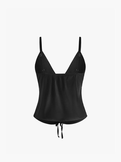 Fudus | Tie Front Satin Cami Top